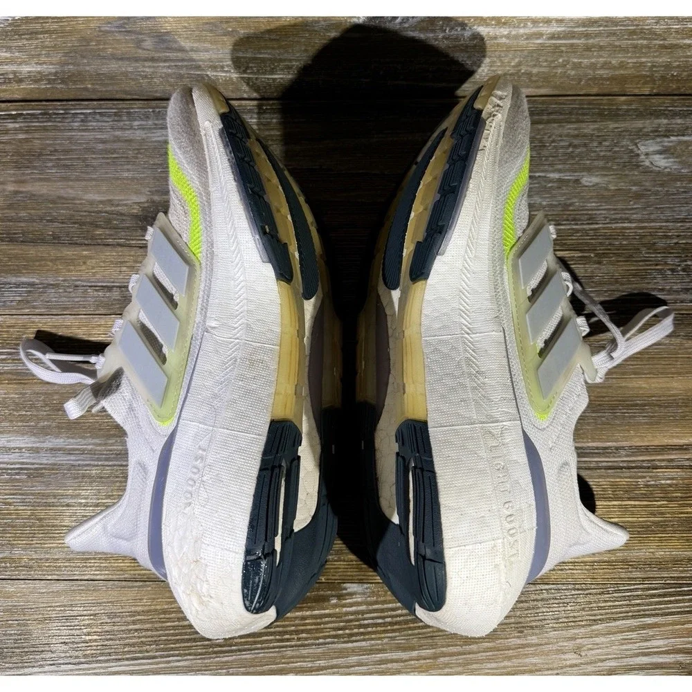 Adidas Ultraboost Light W Cloud White‎ Wonder Blue Lemon IE1775 Women's Size 8